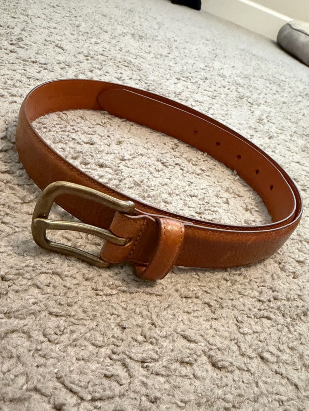 Men’s Brooks Brothers Brown Leather Belt - Unworn - Size 36